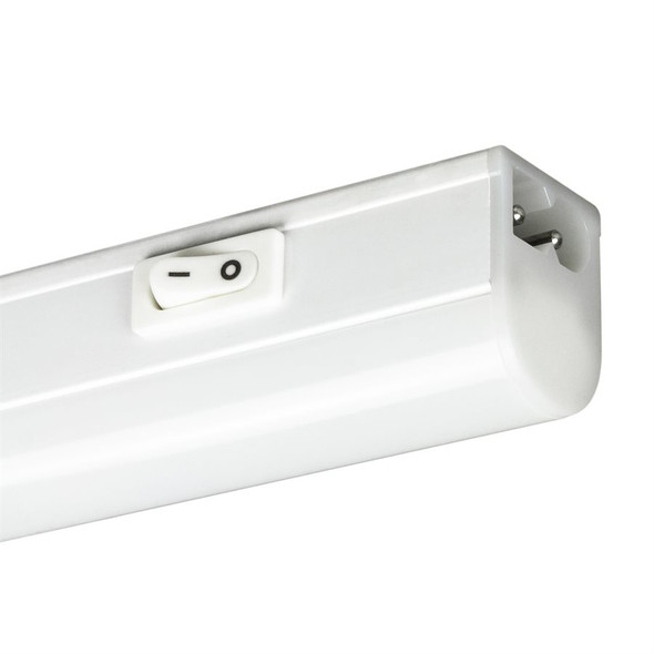 Sunlite LED Linkable Under Cabinet Fixture, 12", 5W, 500lm, 120V, 3000K/4000K/5000K, CRI 80, Non-Dimming, White, Frosted Lens