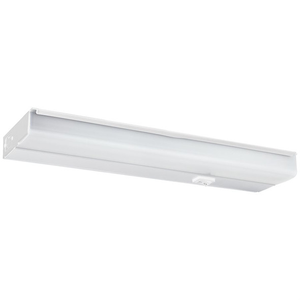 Sunlite 53079-SU Under Cabinet Light, 10W, 18", 600 Lumens, 3000K/4000K/5000K, 90 CRI, 120V, White