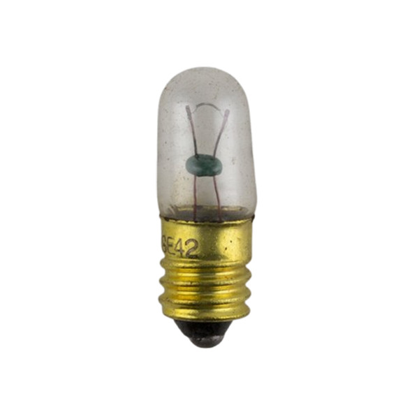 Sunlite 42 Mini-Tube Incandescent Lamp, 3.2V, 0.35A, T3-1/4, E10 Mini Screw Base, Non-Dimmable, 10-Pack