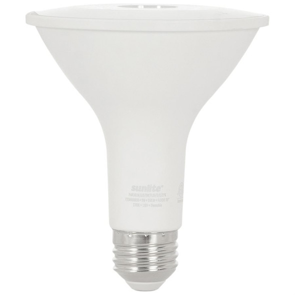 Sunlite PAR30 Long Neck LED Lamp, 9W, 850lm, 2700K, 35° Beam, Dimmable