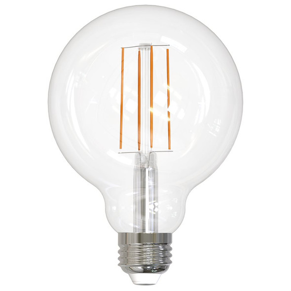 Sunlite G30 LED Globe Bulb, 8.5W, 120V, 2700K, 90 CRI, E26 Base, Clear Glass, Dimmable