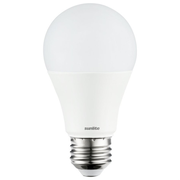 Sunlite A19 LED Household Light Bulb, 9W, 5000K, 800 Lumens, E26 Medium Base, Non-Dimming, 120V, 3-Pack