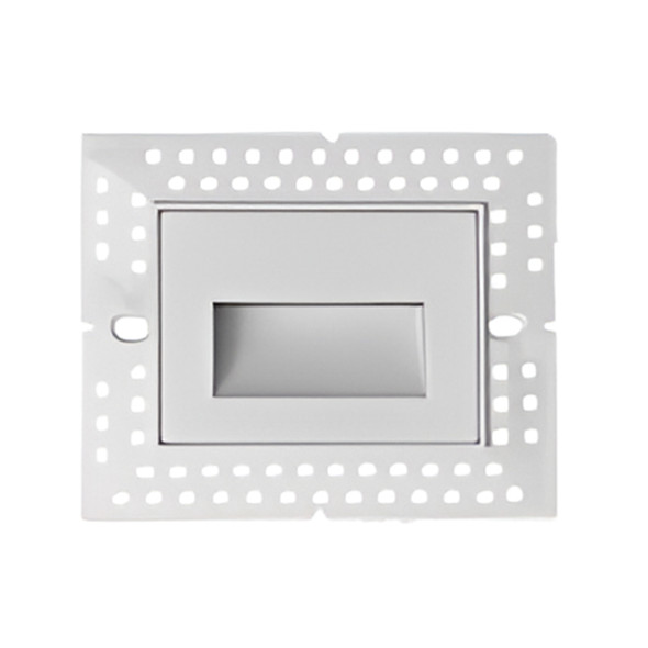 Lotus LED Lights LSD06 Trimless Step Light, White, Horizontal, 120V, 3W, 5CCT, Dimmable, 140lm, Wet Rated, CRI 90+