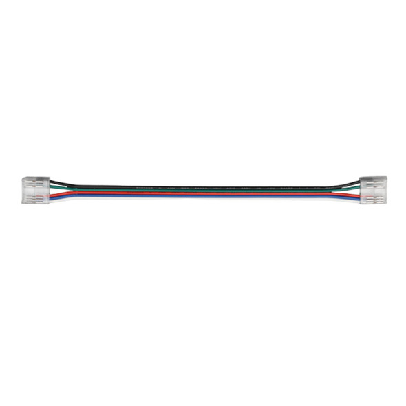 Lotus LED Lights Tape-to-Tape Connector with Wire, RGBW, 12mm, 6", Bag of 5
