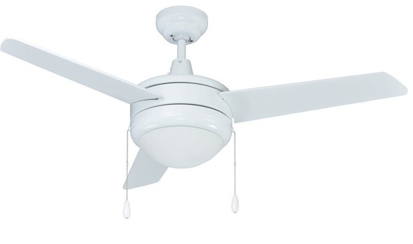 RP Lighting Contempo II 1049LED Ceiling Fan, 44", Integrated LED Light Kit, 16W, 3000K, 90 CRI, 120V