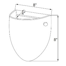 8” Wall Sconce, 3000K, 9W, 630lm, 120V, 80 CRI, Dimmable, Brushed Nickel/Oil Rubbed Bronze/White