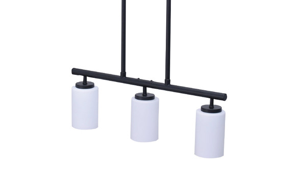 RP Lighting 4614 Series E26 A19 No Lamp Island Light, 3 Lights|4 Lights, Brushed Nickel|Matte Black, 120V