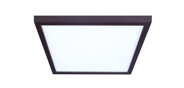 15" Square Ceiling Mount, 30W, 3000K, White Finish, 120V