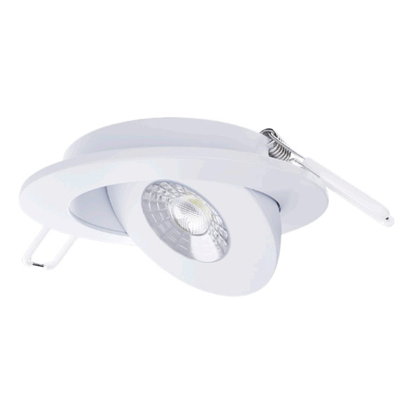 Portor PT-DLFG-R-4I-9W-3CCT, 4" LED Recessed Round Floating Gimbal, 9W, 600lm, 120V, 3000K/4000K/5000K, 90CRI