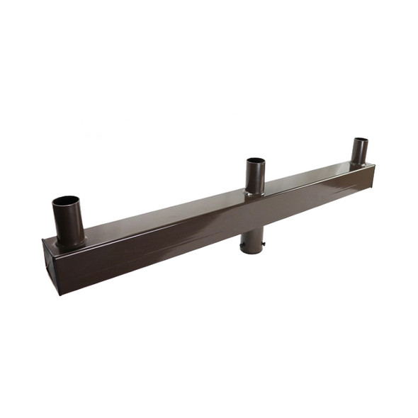 Portor Triple Vertical Tenon for 4" Round Pole, 3 Tenons, Bronze