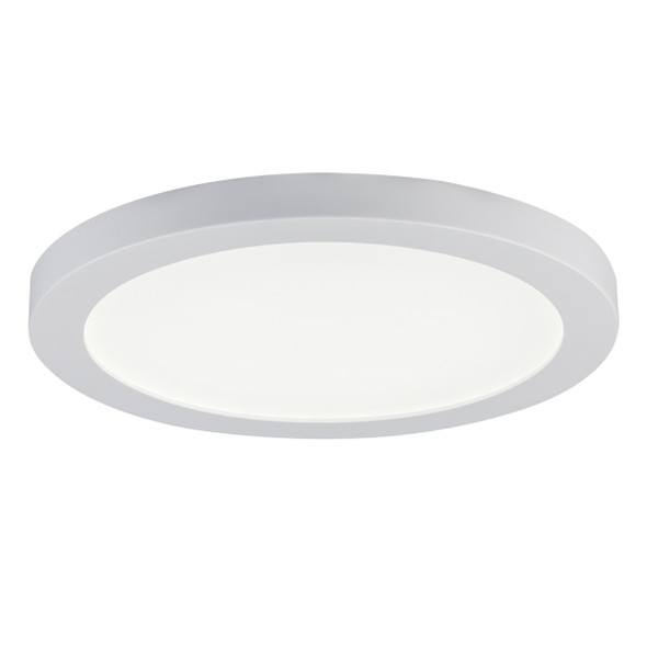 RP Lighting and Fans Edge-lit LED Slim Surface Mount Downlight, 7", White Finish, 16W, 120V, 5CCT