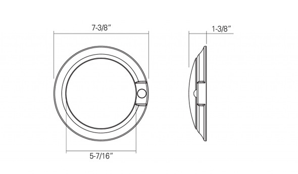 6" Low-Profile Closet Light with PIR Motion Sensor, White, Sensor, 90 CRI, 3CCT Selectable