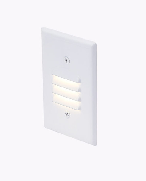 LED Vertical Step Light, 2.5W, 120V, 3000K, White/Bronze Covers Included