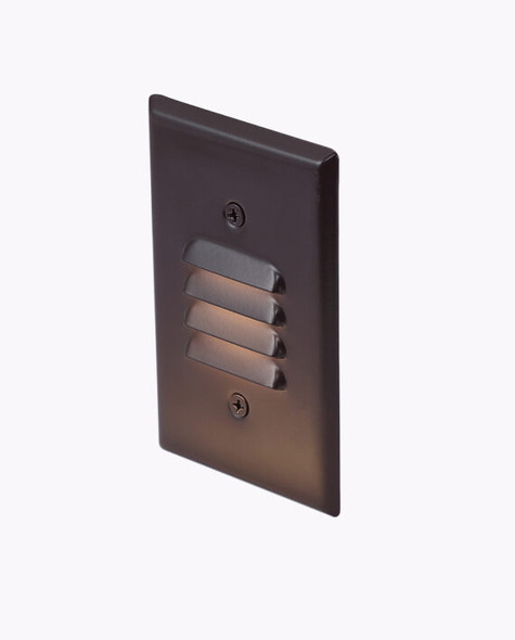 LED Vertical Step Light, 2.5W, 120V, 3000K, White/Bronze Covers Included