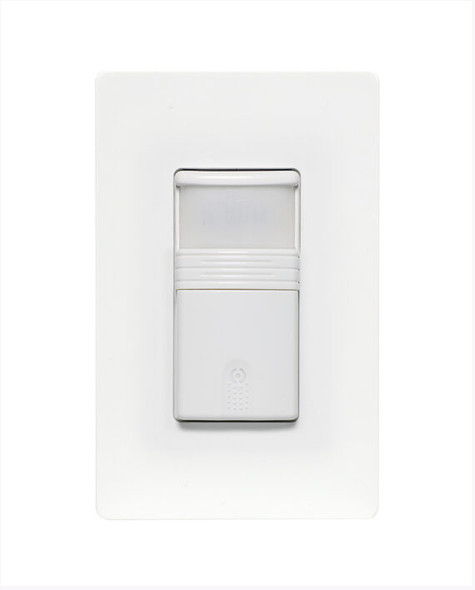 Cyber Tech Lighting PIR Vacancy & Occupancy Sensor Switch, White, 120V|277V, Single Pole/3-Way, 180° Field of View, 30' Range