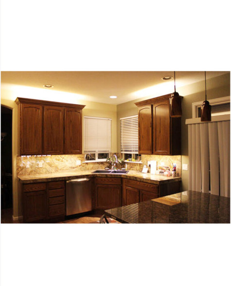 1" LED Under-Cabinet Task Light, 24", 11W, 780 Lumens, 3000K|4000K|5000K, 120V, Dimmable, White Finish, Hardwire or Plug-In, Linkable