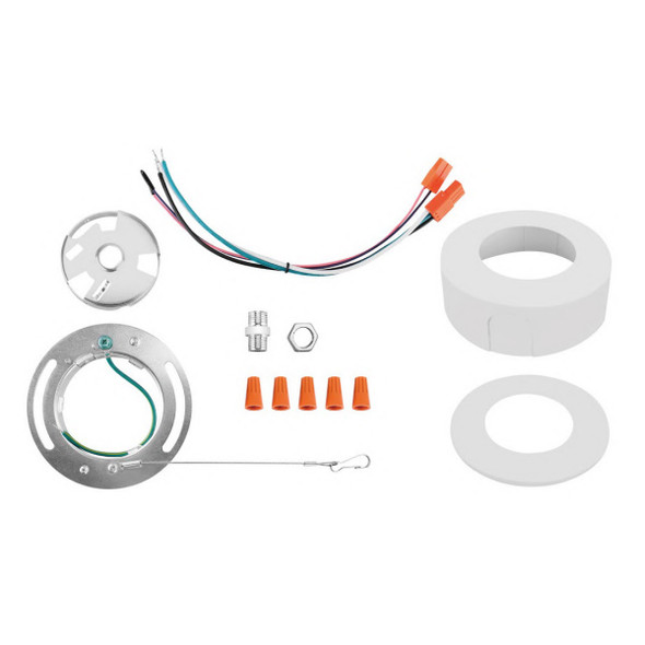 Lum-Tech LTMACD01 Surface Mount Kit, 3"/4", White, Battery Backupv