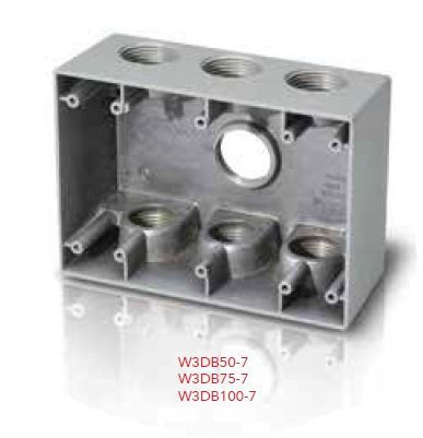 1-Inch 7-Outlet Electrical Box, 54.0 cu. in. image 2