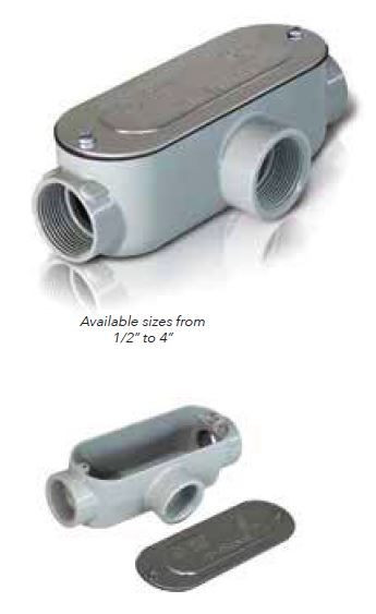 1/2 Inch Threaded Conduit Body, T Series image 2