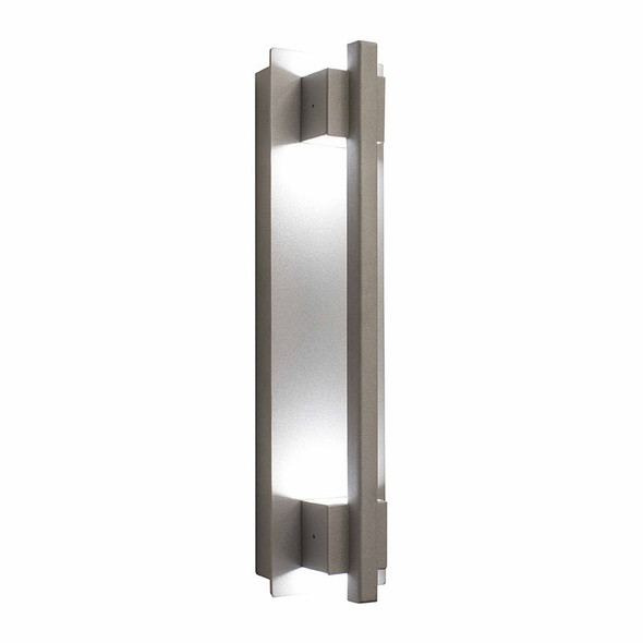 CRE-03 Series Crest Architectural Wall Sconce, Grasp, Silver Finish