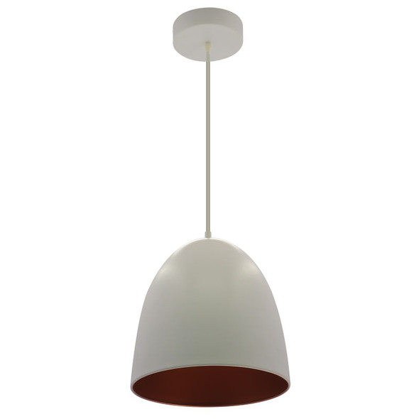 Westgate Manufacturing, LCFR Series, 12" Large Integrated LED Dome Pendant Light with 6ft Cord, White/Gold Finish, Multi CCT