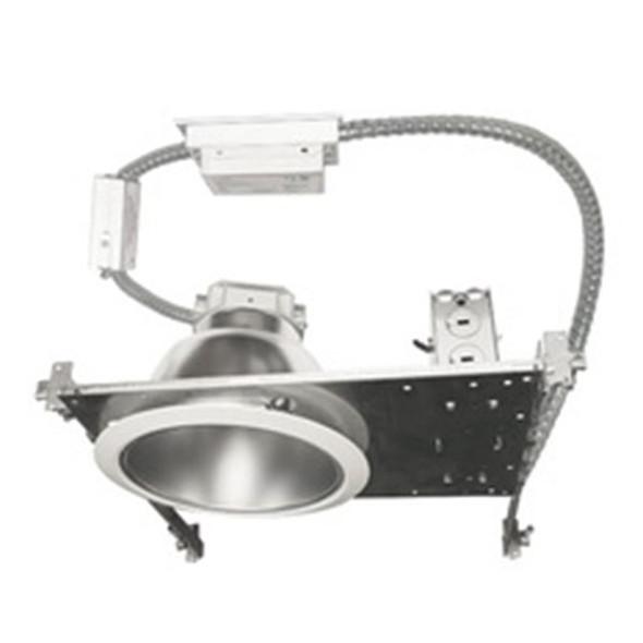 8" Non-IC Commercial Flat Frame-in Kit Downlight with Interchangeable Reflector Trims - UTD Driver