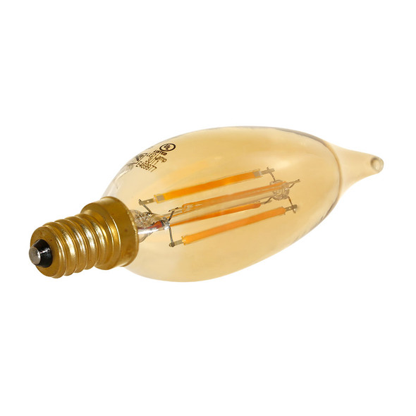 4.5 Watt LED VBA10 Amber Glass Bulb