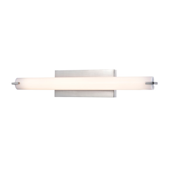 Sunpark Electronics, FL5539, 39W Vanity Light with Satin Nickel Finish and Acrylic Shade