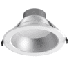 10" LED Downlight, 5 CCT Selectable, 5 Wattage Adjustable, Type IC & Air-Tight, Wet Location Rated, White Trim, Silver Reflector
