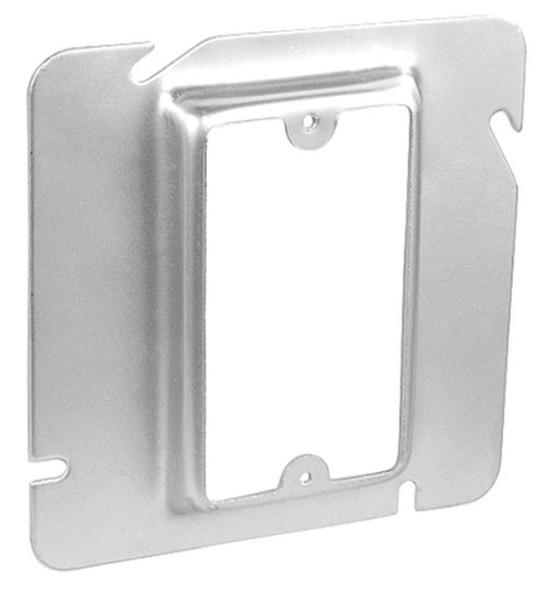 6IN Square Cover, 1-Gang, 1/2IN Raised