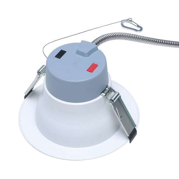 LED 8” Commercial Downlight, 10/15/24W, 1000/1500/2500lm, 2700-5000K CCT, Dimmable, Wet Rated
