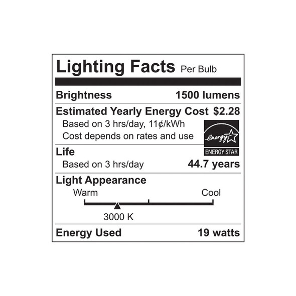 LED Ceiling Light, 14.9" Diameter, 3000K, 19W, Dimmable, Brushed Nickel