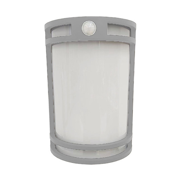 Outdoor/Indoor LED Decorative Wall Sconce with PIR Sensor, Multi Color Temperature, TRIAC Dimming, Silver Finish