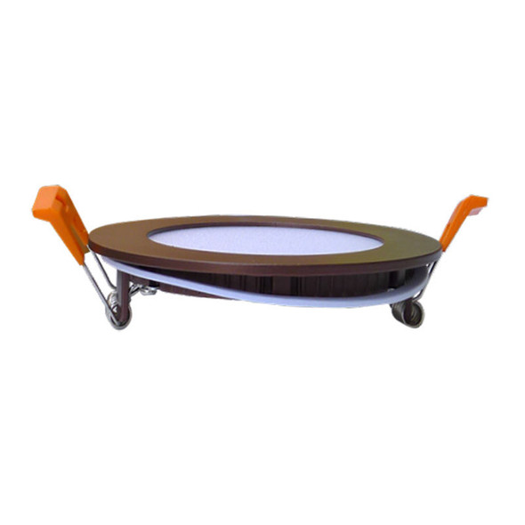 RSL Series Residential Lighting, Second Generation Slim Wafer Lights, 4" Smooth Recessed Trim, Multi CCT (Selectable Switch on the Back of the driver), Oil-rubbed Bronze Finish