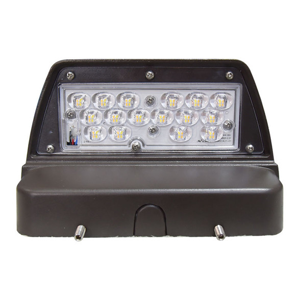 Power Adjustable Full Cutoff LED Wall Pack, 12W/18W/24W, Selectable Color Temperature