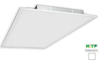 2x4 Backlit LED Panel Light, 30W/40W/50W Selectable, 3000K/3500K/4000K/5000K Selectable, EM Battery
