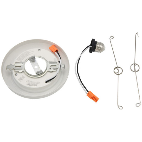 6'' LED Flush Mount Round Disc Fixture, 12 Watts, Color Temperature Selectable