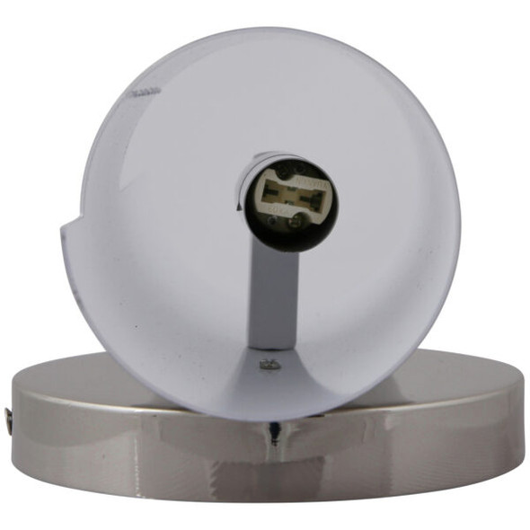 Steel Swirl Decorative Wall Sconce Fixture, G9 Base Socket, Polished Nickel, ETL Listed