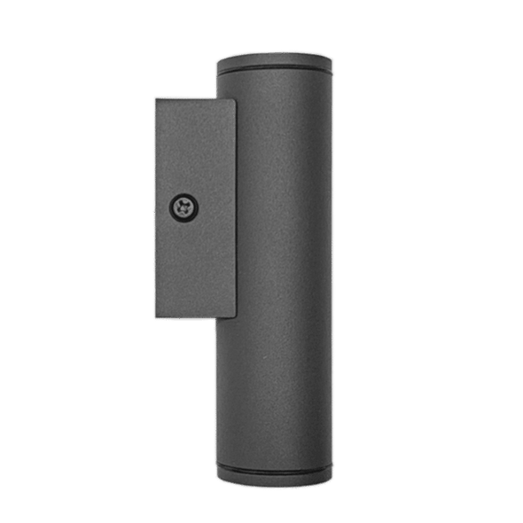 12V 1.6in LED Wall Cylinders, 25°, Black, Multi Color Temperature