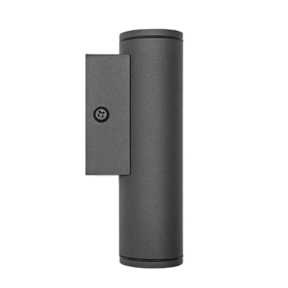 12V 1.6in LED Wall Cylinders, 25°, Black, Multi Color Temperature