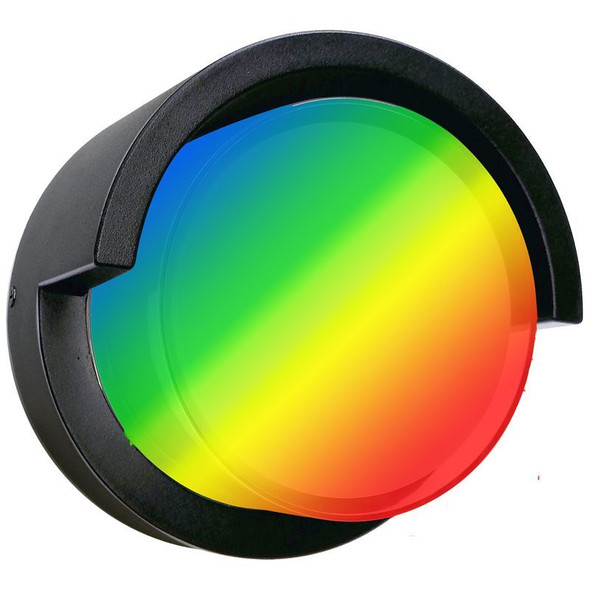 RGB WG APP or Remote Control 7" Round Model F Architectural Outdoor/Indoor LED Wall Lights, 12W, 650LM, 5CCT and RGB, Black image 2