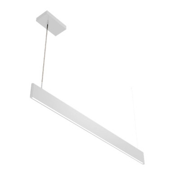 Architectural Slim Up & Down Linear Light, 8FT, Power & CCT Selectable, Black/White