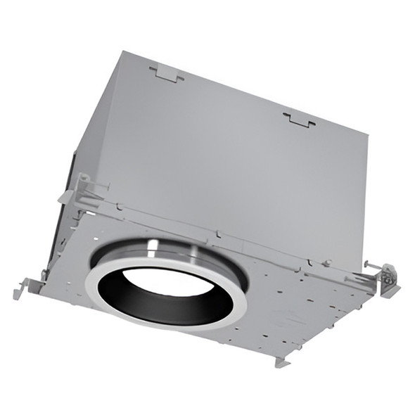 New Construction ICAT 6" Round Downlight, Selectable Lumen 4000lm, CRI90, Selectable CCT 27/30/35/40/50K, Dual Dimming 0-10V/ELV&Triac, Wide Beam