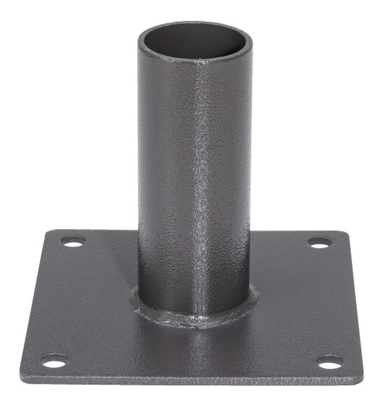 Straight Surface Mount Bracket, Bronze Finish, Steel Construction, Max Arm Weight 110 Lbs, Pole Tenon Size 2"