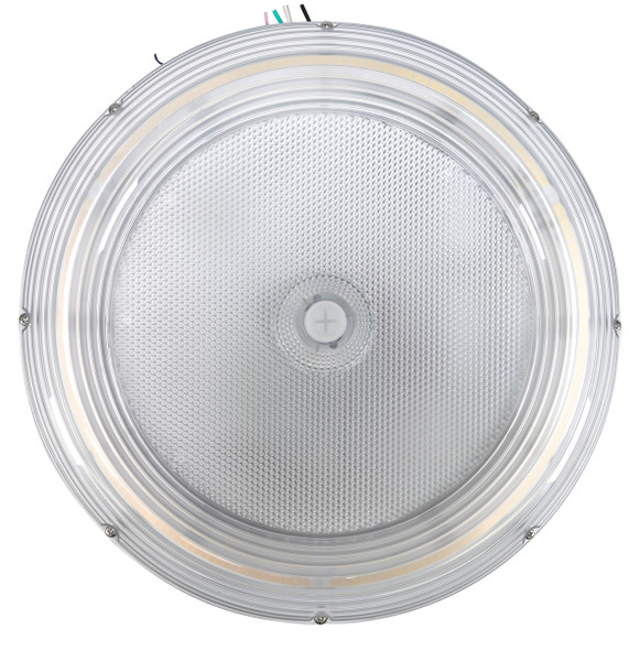 LED Low Profile Parking Garage/Canopy Light, Power and CCT Selectable , 30W/50W/75W/100W, 3000K/4000K/5000K, Sensor-ready, White