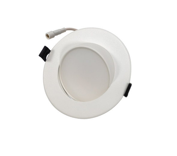 4" LED Canless Slim Fit Gimbal Downlight, Adjustable, CCT Selectable