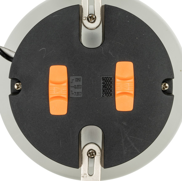 Performance LED Recessed Retrofit Downlight, 13 Watt, Power and CCT Selectable, White, Round Smooth Trim