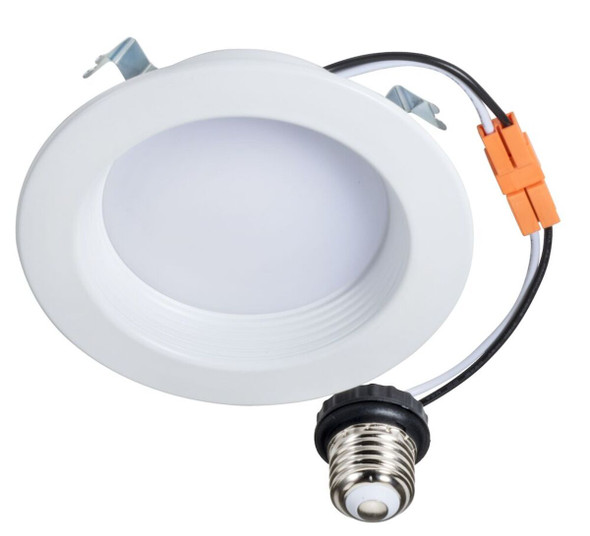 4" LED Recessed Retrofit Downlight, 10 Watt, Round Baffle Trim 4" LED Recessed Retrofit Downlight, 10 Watt, Round Baffle Trim