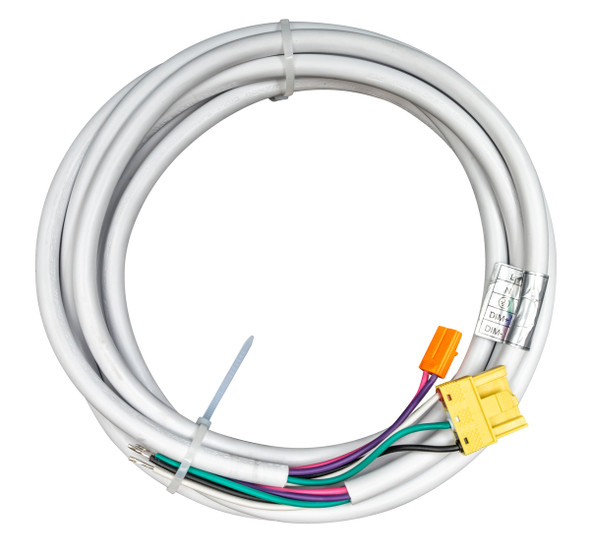 Power Cord, 5 Wire, 0-10 control wires, White