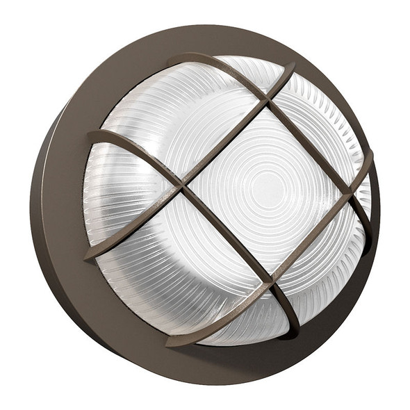 Round Bulkhead, Power & CCT Selectable, with Photocell, 15W, Black or Bronze
